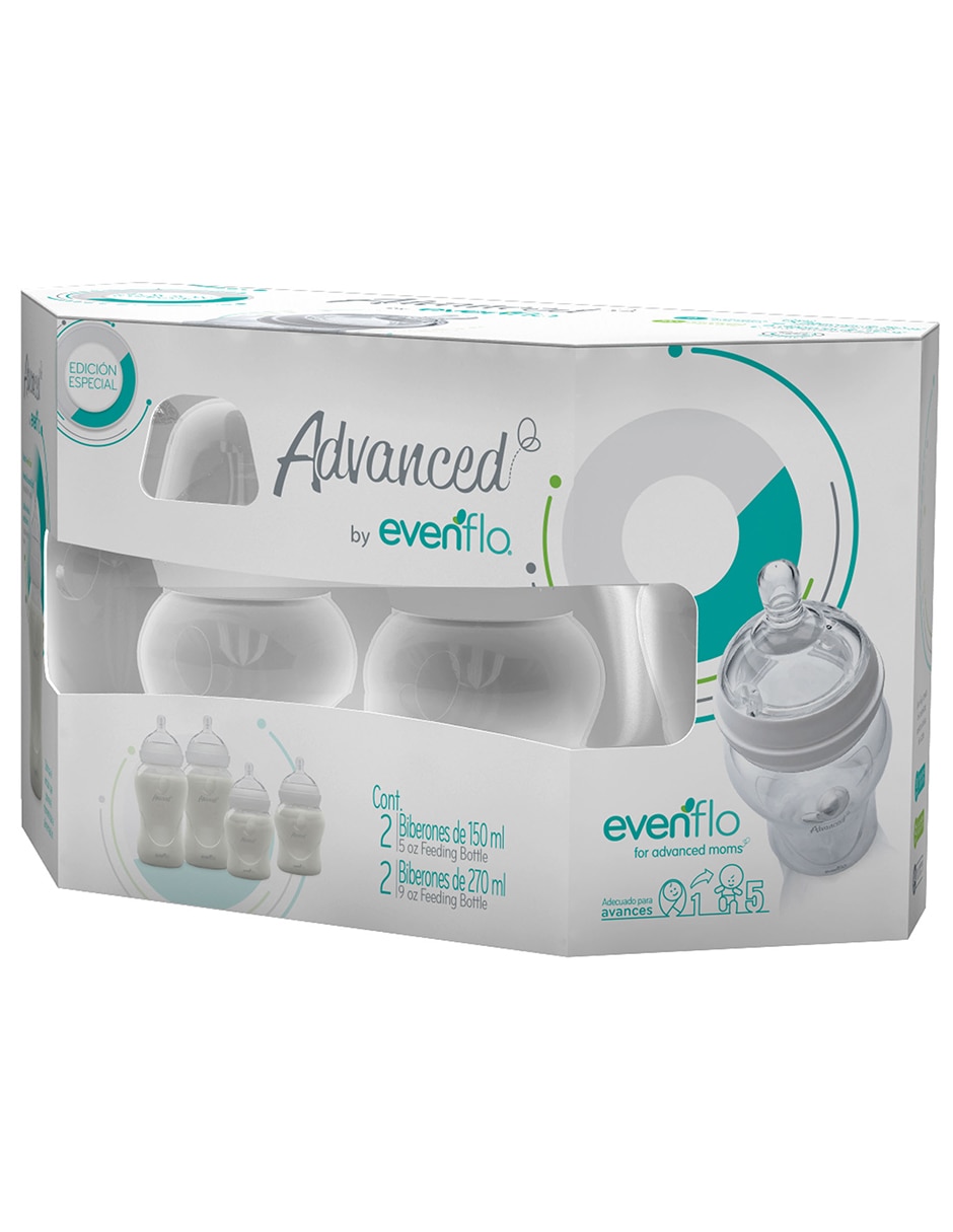 Set de biberón Evenflo Advanced de plástico 4 piezas