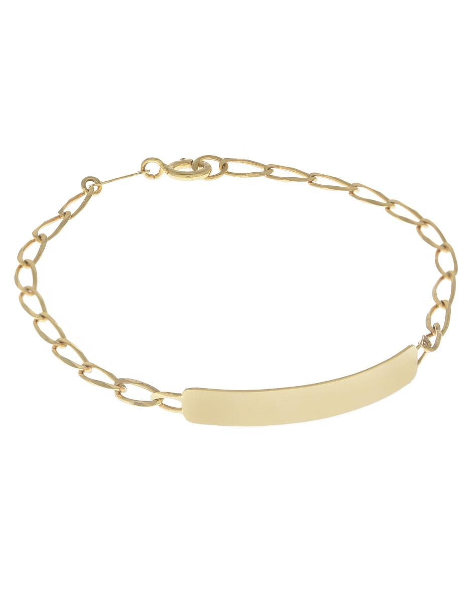 Esclava de oro amarillo 14 K acabado brillante