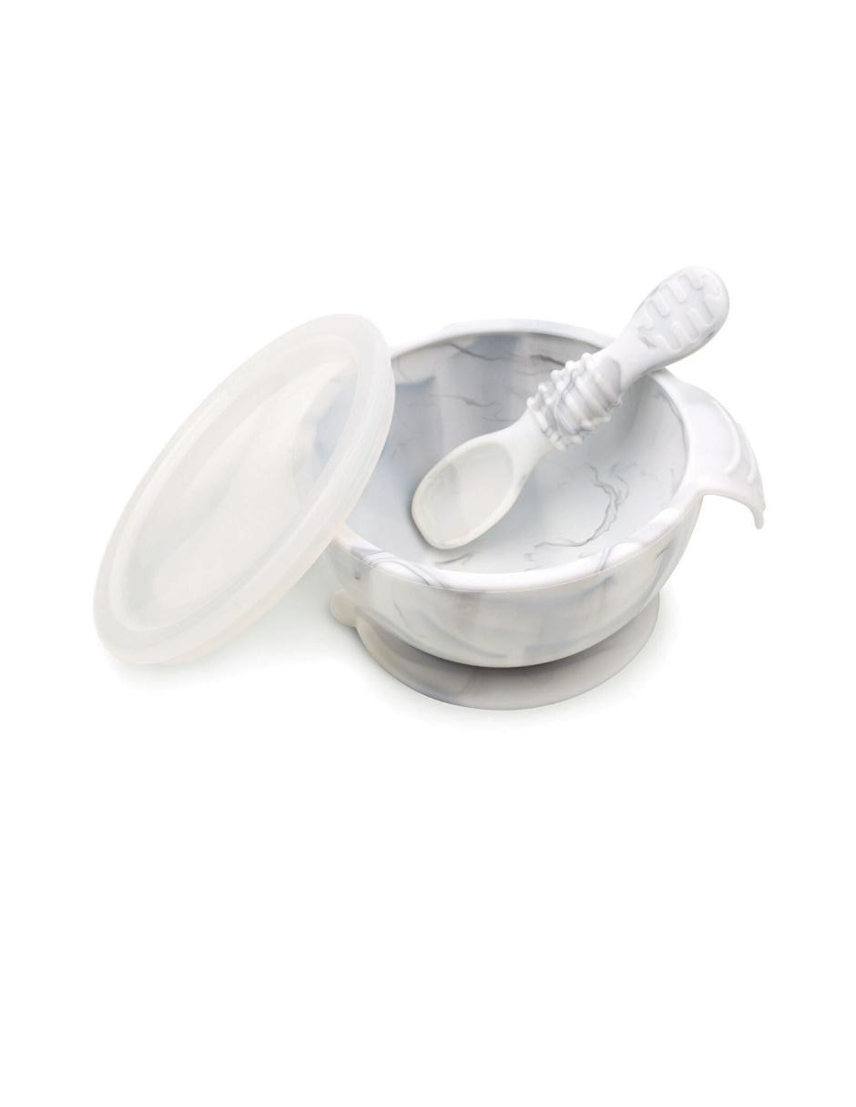 Plato First Feeding Plate de silicón