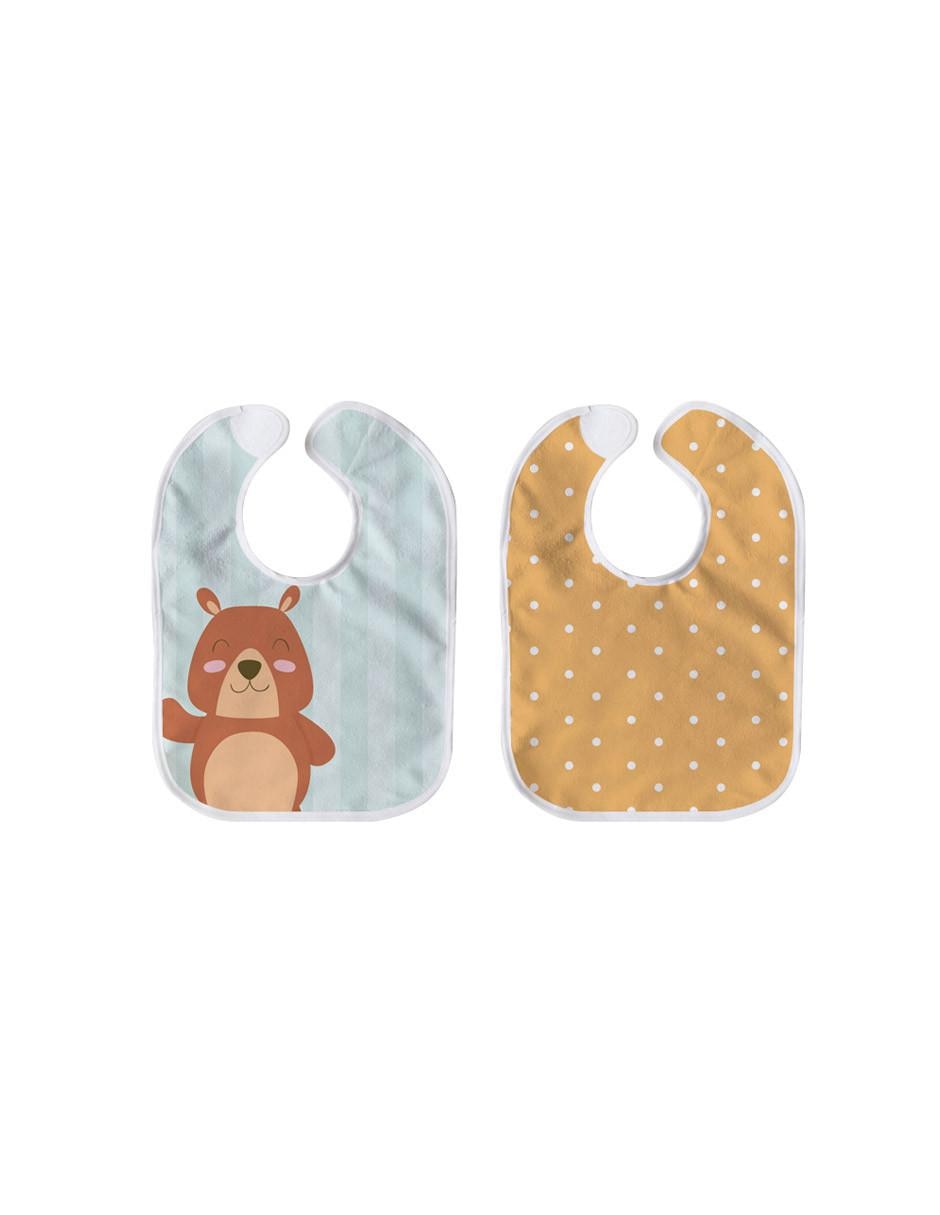 Babero estampado animal print 4 piezas 3