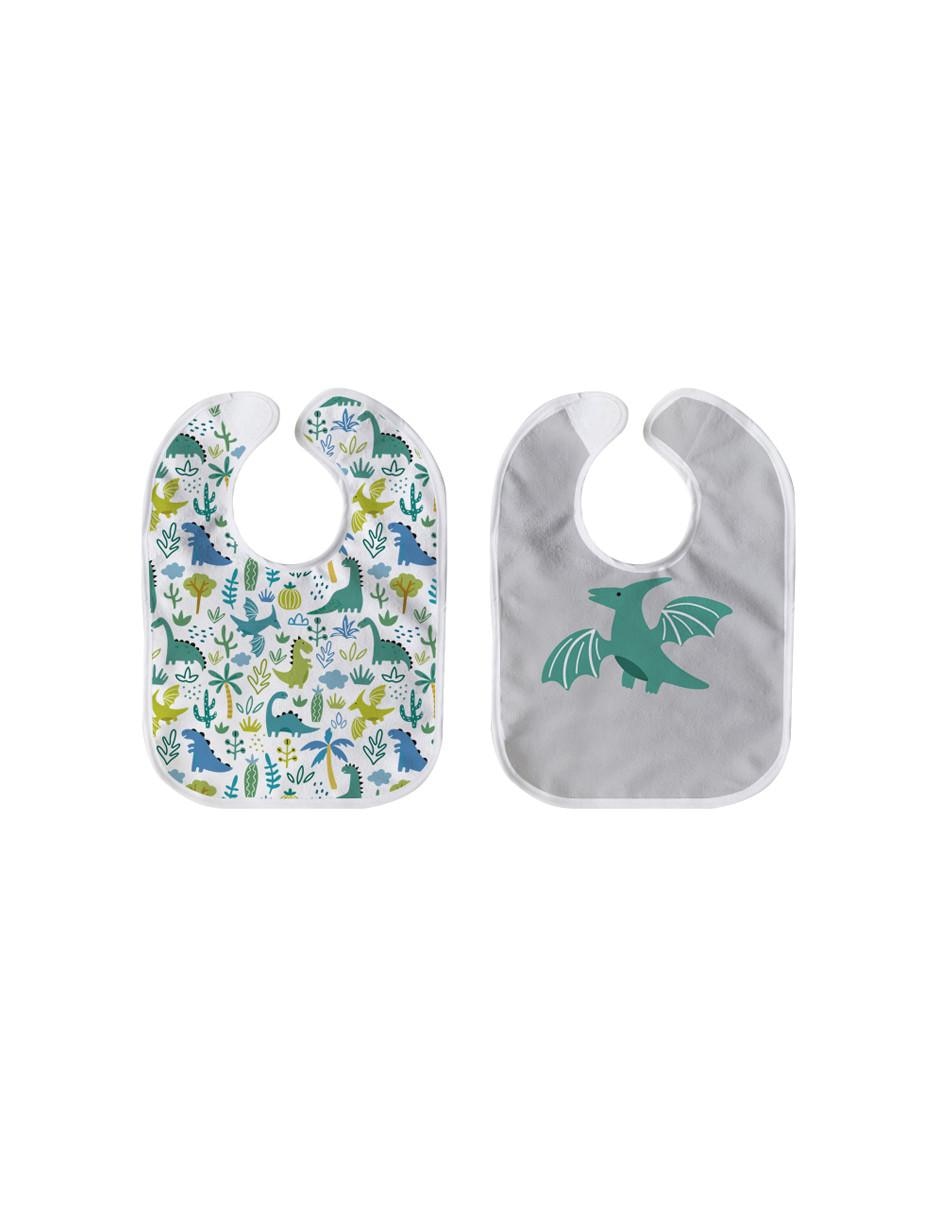 Babero estampado animal print 4 piezas 2