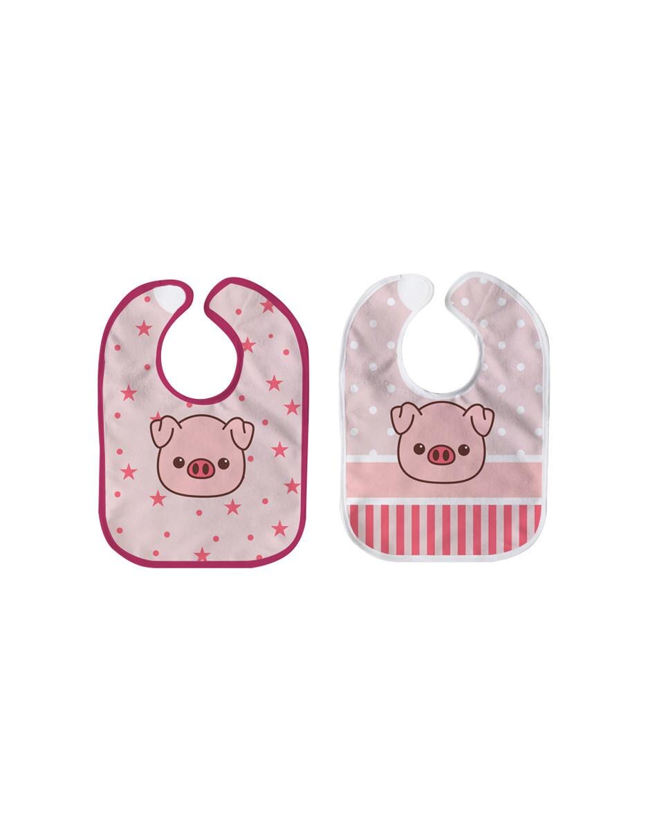 Babero estampado animal print 4 piezas 5