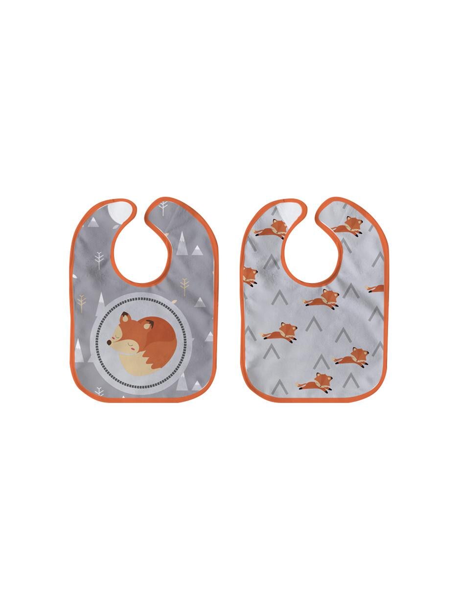 Babero estampado animal print 4 piezas 3