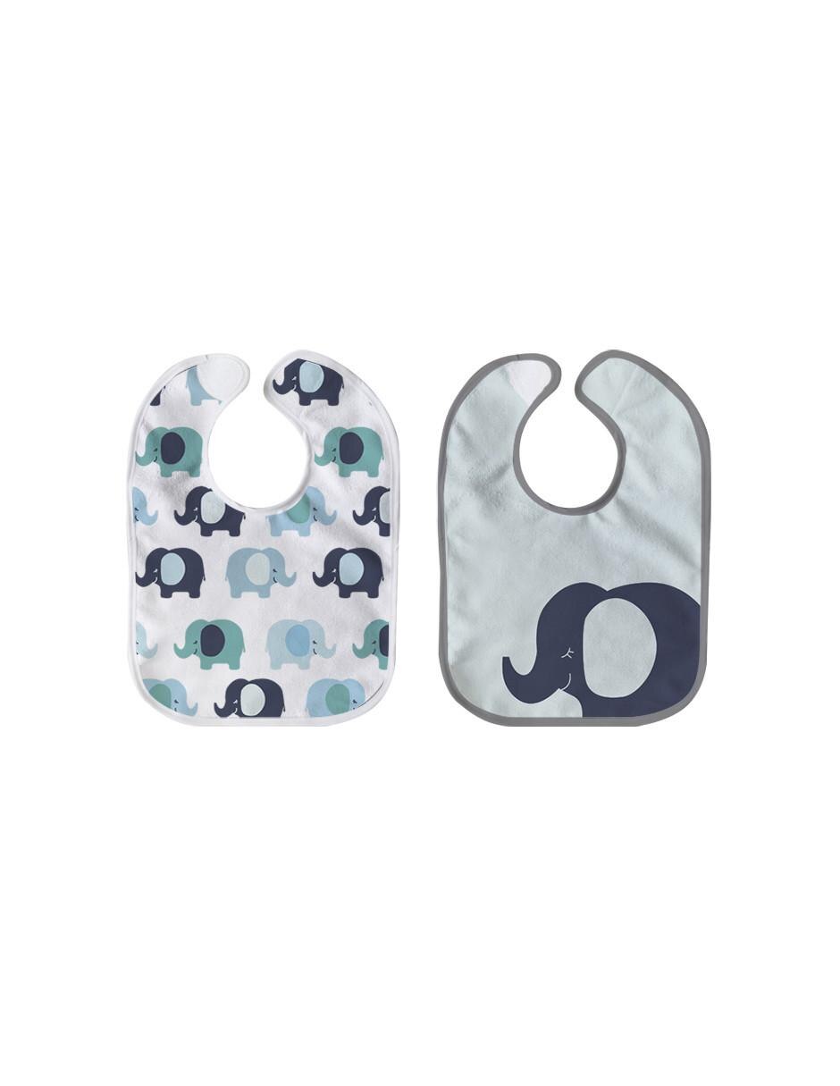 Babero estampado animal print 4 piezas 2