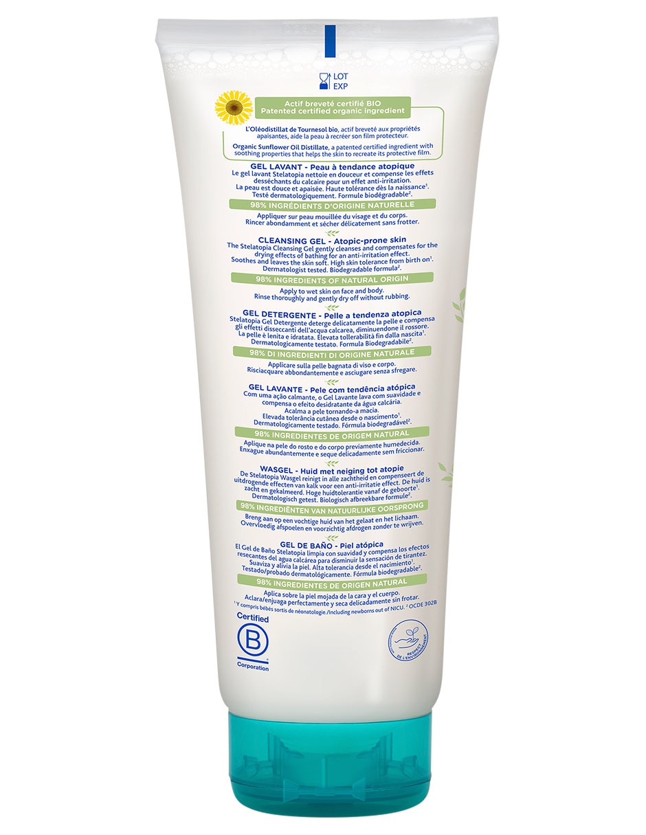 Gel corporal Limpiador Mustela Stelatopia
