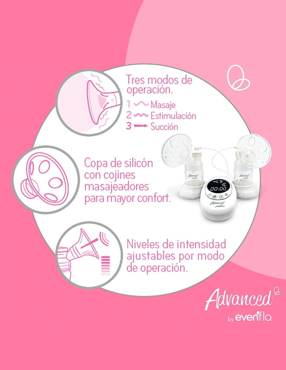 Extractor de leche eléctrico doble Advanced by Evenflo
