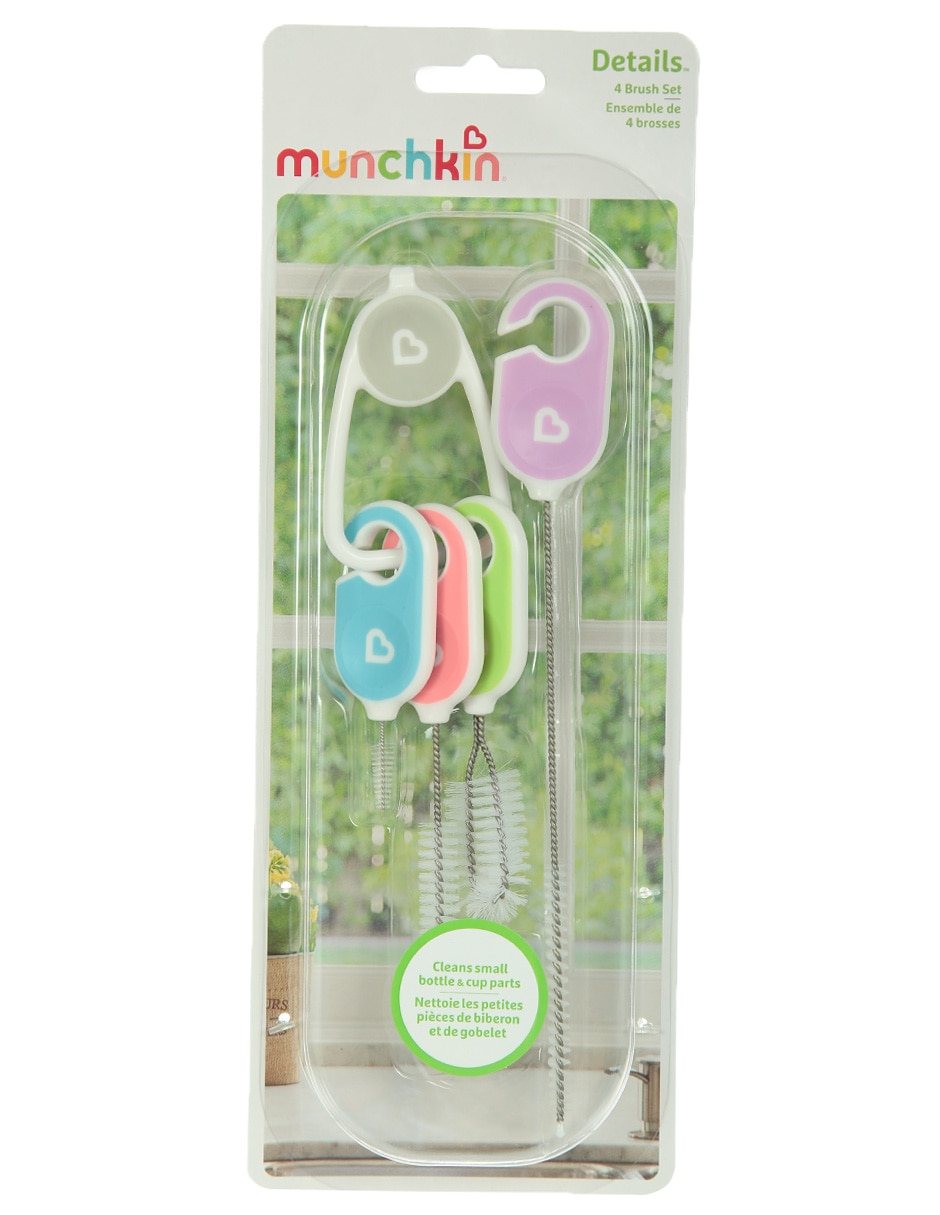 Set cepillo limpieza Munchkin con cerdas suaves