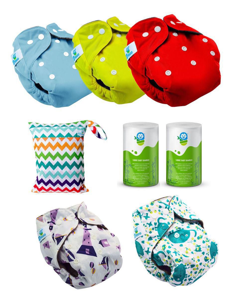 Set de pañal ecológico de 0 a 24 meses 5 piezas Set de pañal ecológico de 0 a 24 meses 5 piezas
