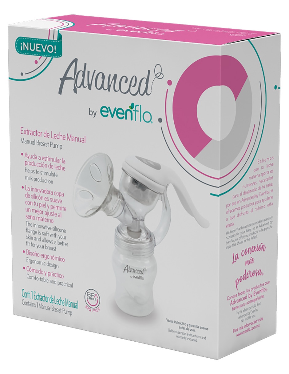 Extractor de leche manual con accesorios