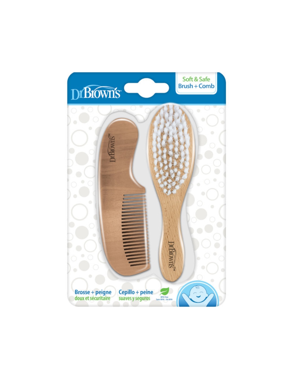 Peine de madera Dr Brown's Soft and Safe Baby