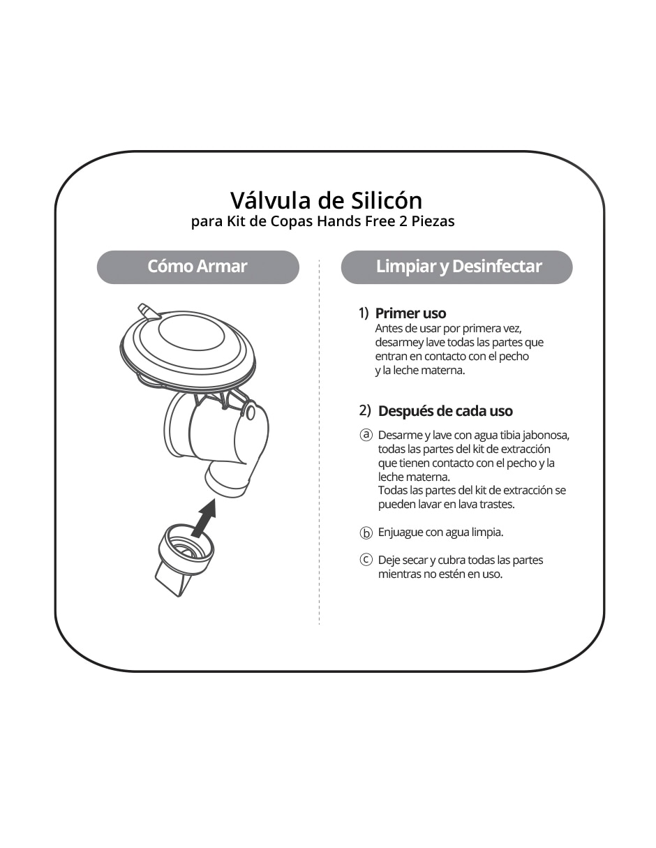 Válvulas de Silicón Spectra para Copas Manos Libres y Extractor Wearable