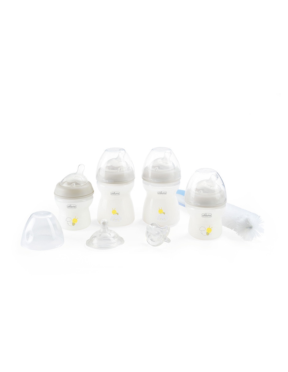 Set de biberón Chicco Natural feeling de plástico 7 piezas
