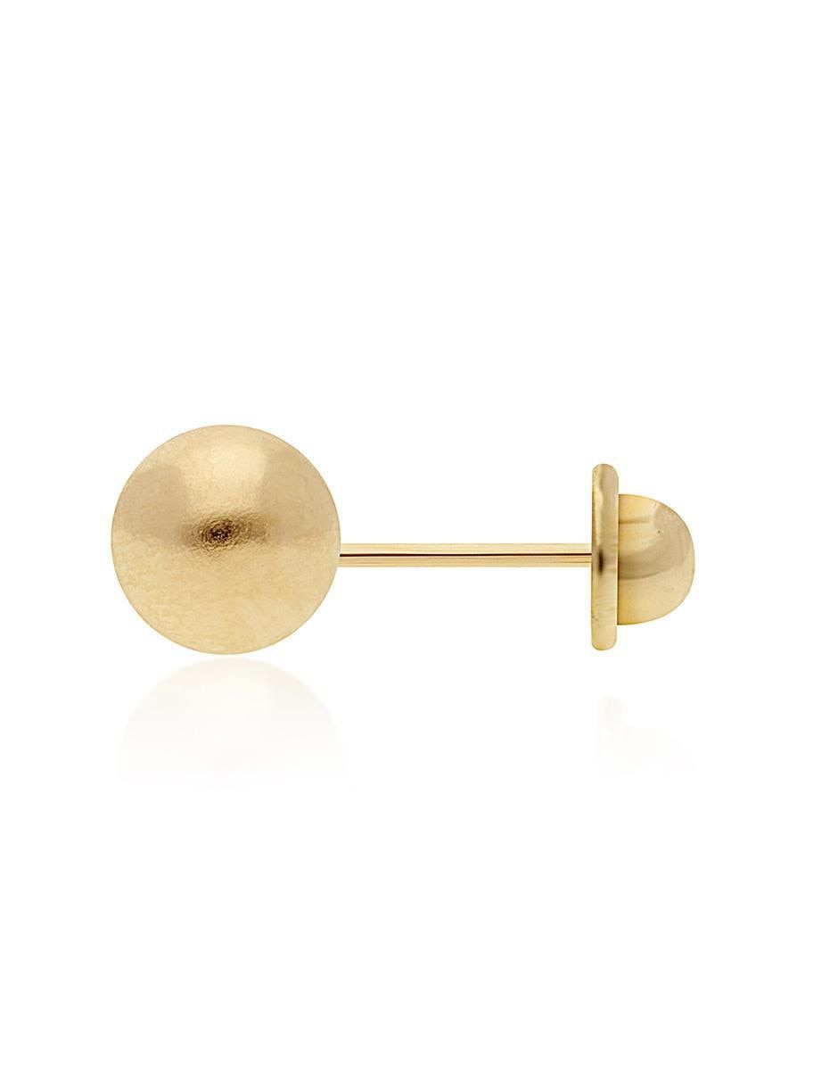 Broqueles redondos de oro amarillo 18 K con acabado brillante 2