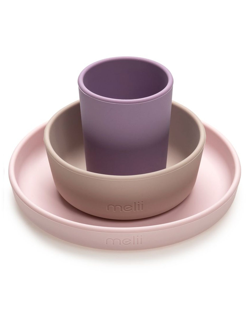 Set alimentación Melii de silicona 3 piezas
