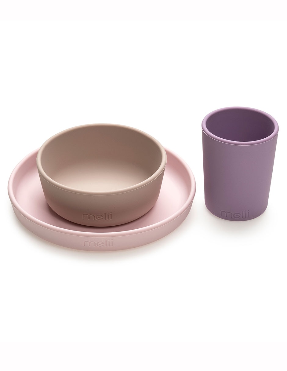 Set alimentación Melii de silicona 3 piezas