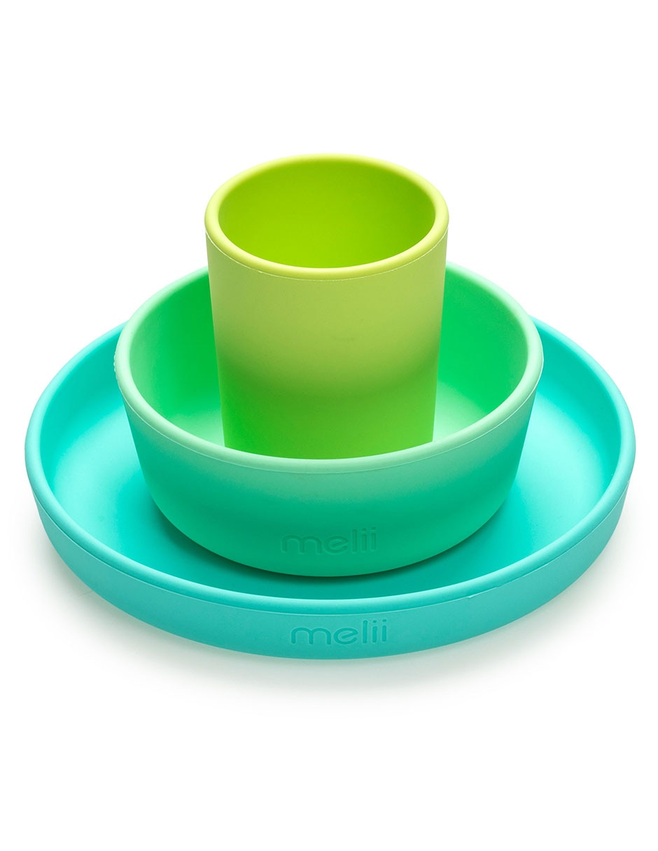 Set alimentación Melii de silicona 3 piezas