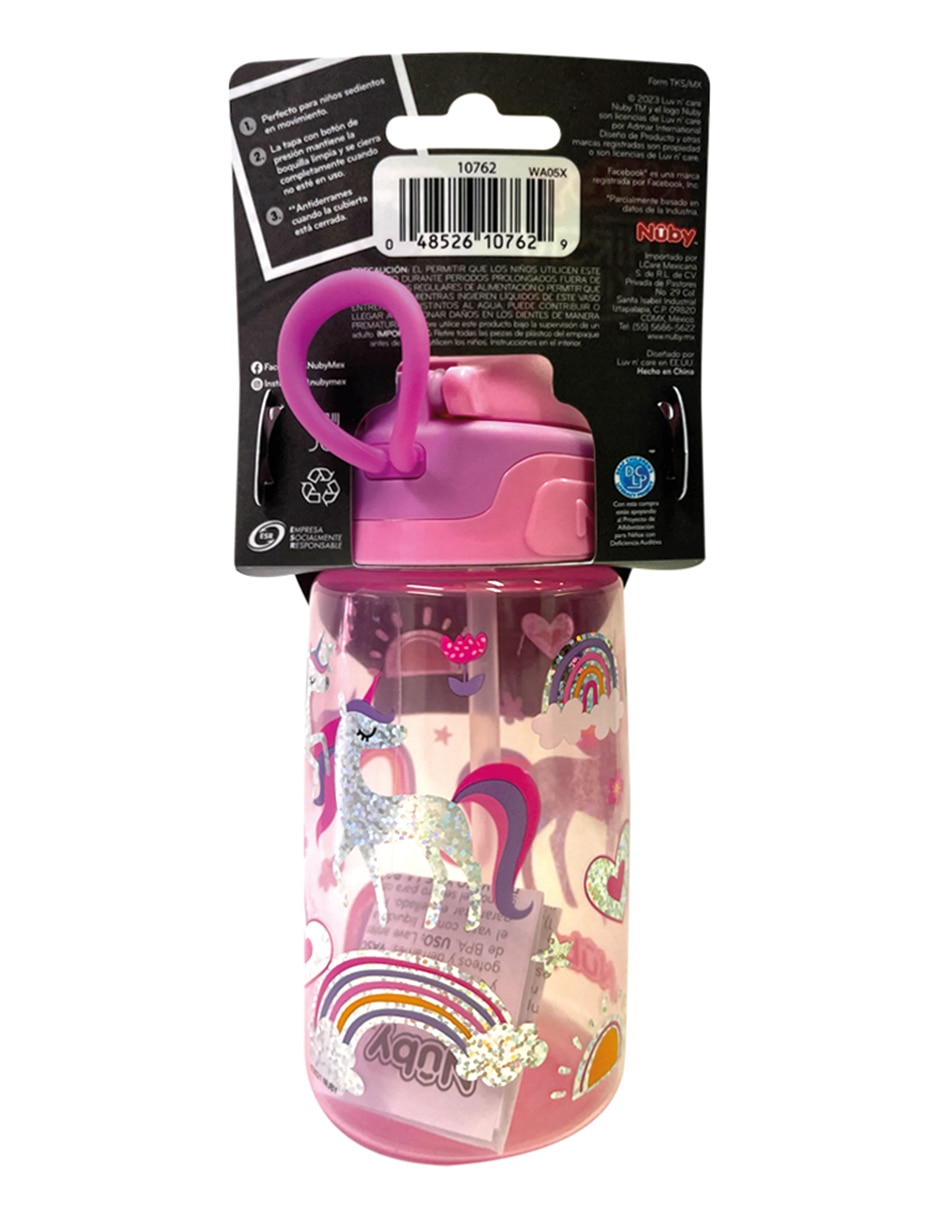 Botella de agua Nuby infantil unisex