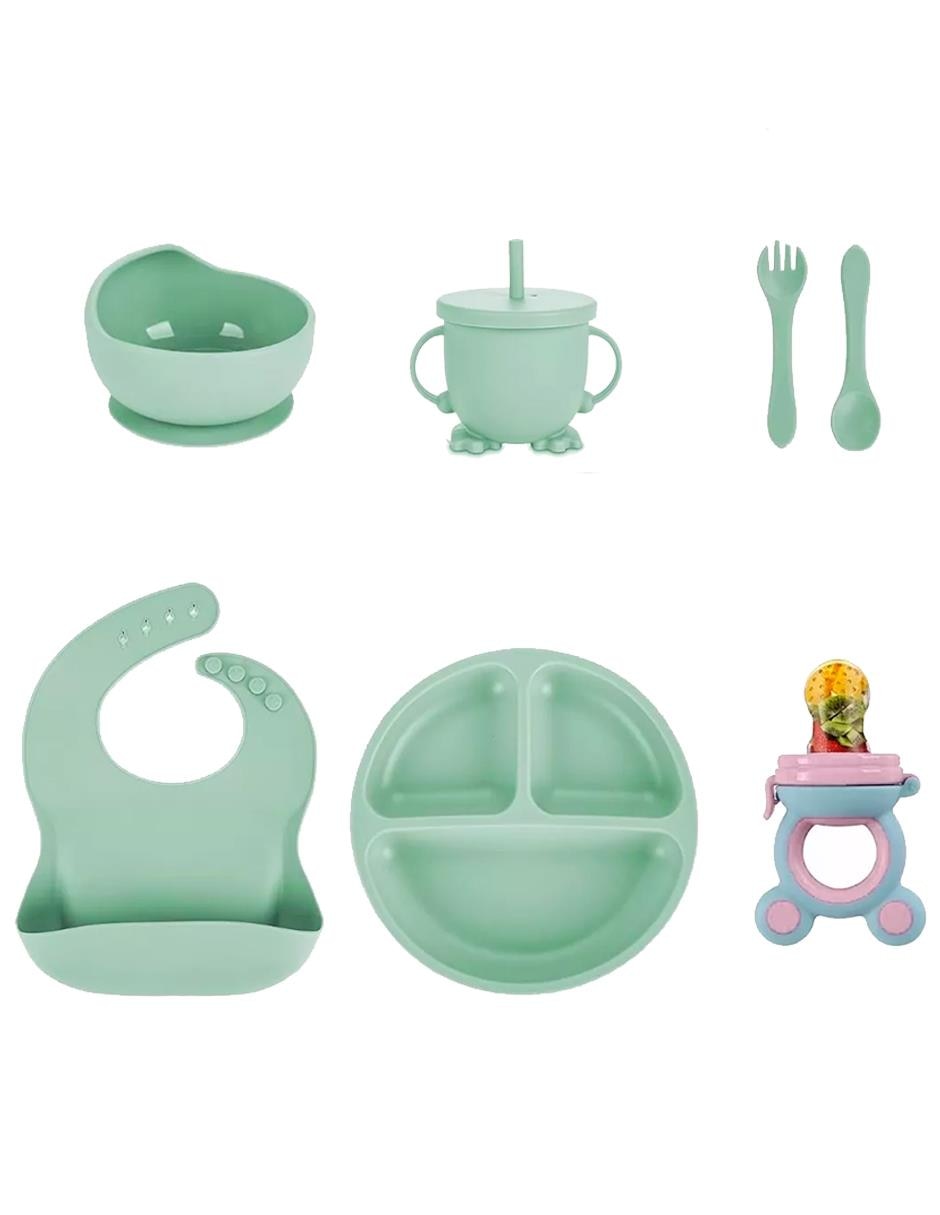 Set alimentación de silicona 7 piezas Set alimentación de silicona 7 piezas