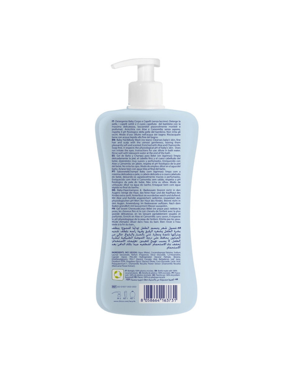 Shampoo para cabello gel y natural Sensations Natural Sensation 500 ml