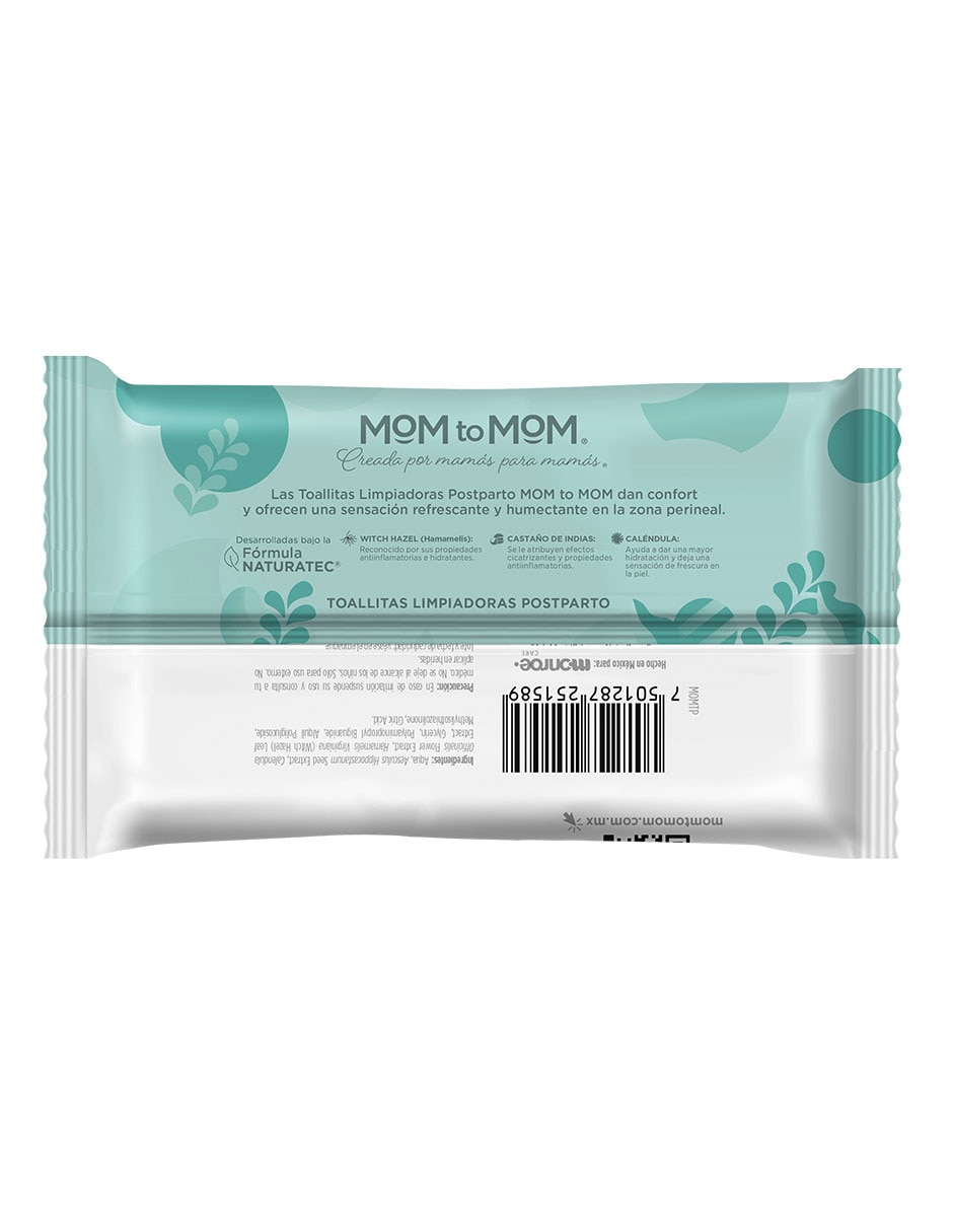 Toallas frías postparto etapa C Mom to Mom
