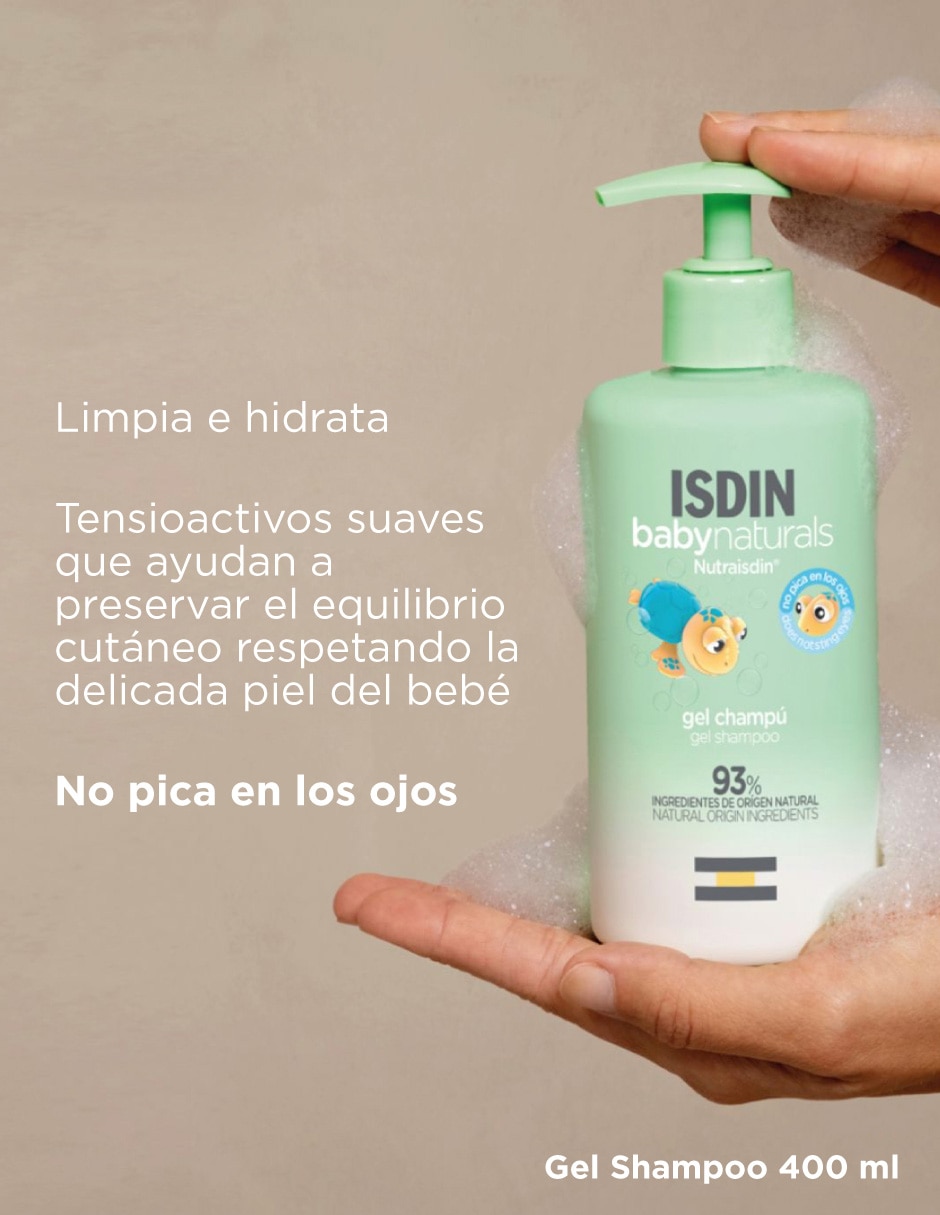 Shampoo hidratante para cabello Baby Naturals 400 ml