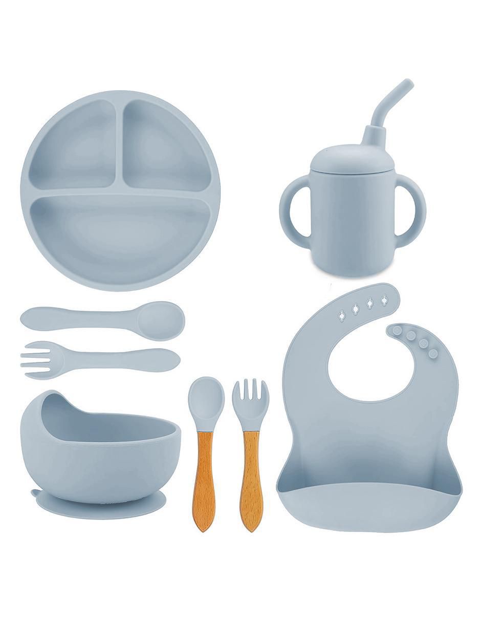 Set babero de silicón 8 piezas