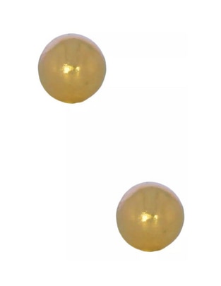 Broqueles de esfera de oro 14 K con acabado brillante Broqueles de esfera de oro 14 K con acabado brillante