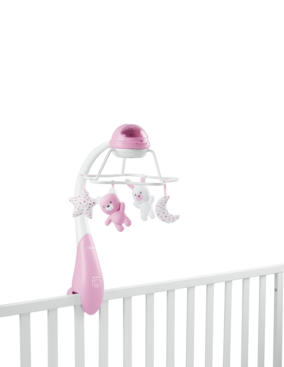 Móvil Chicco first dreams rainbow cot mobile pink