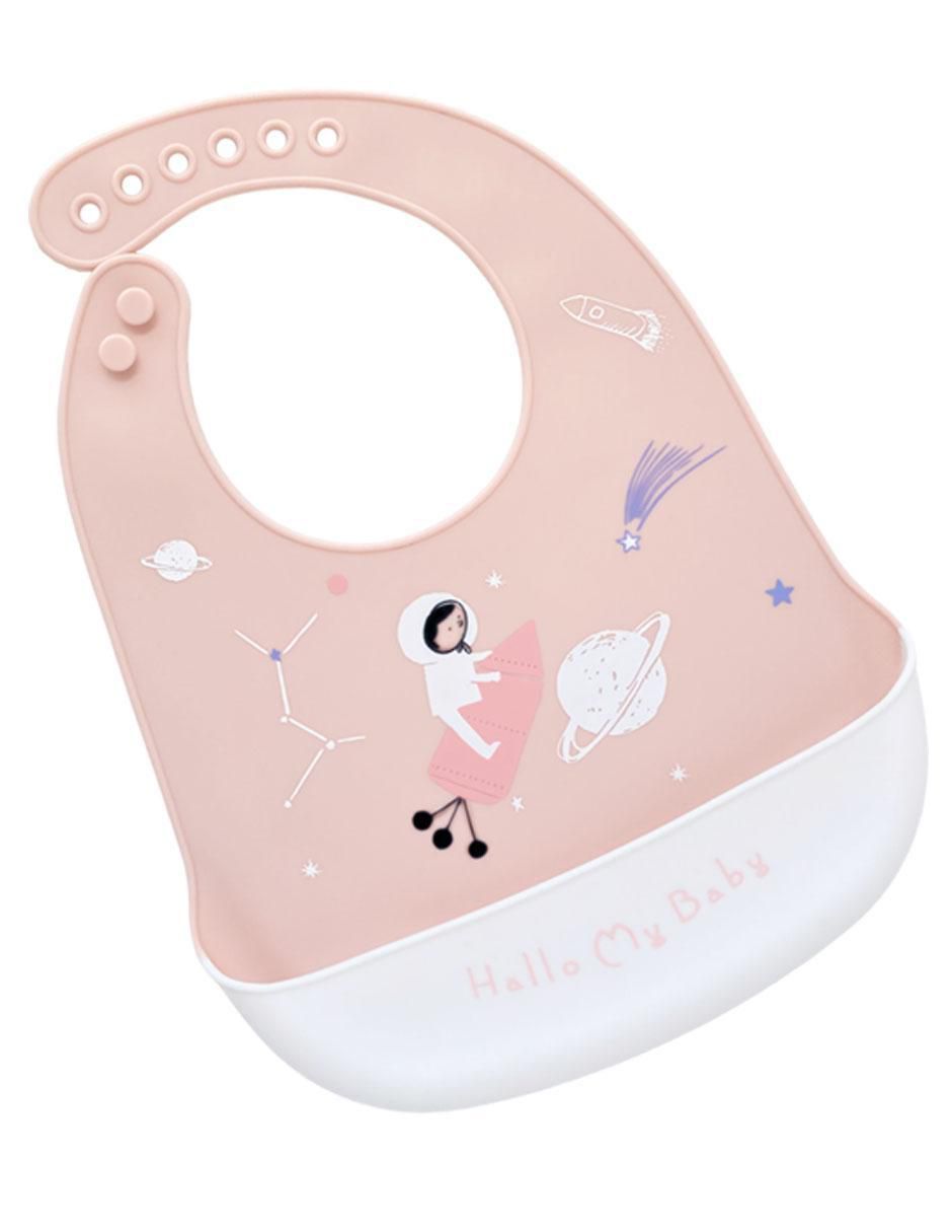 Set babero estampado de silicón 3 piezas 4