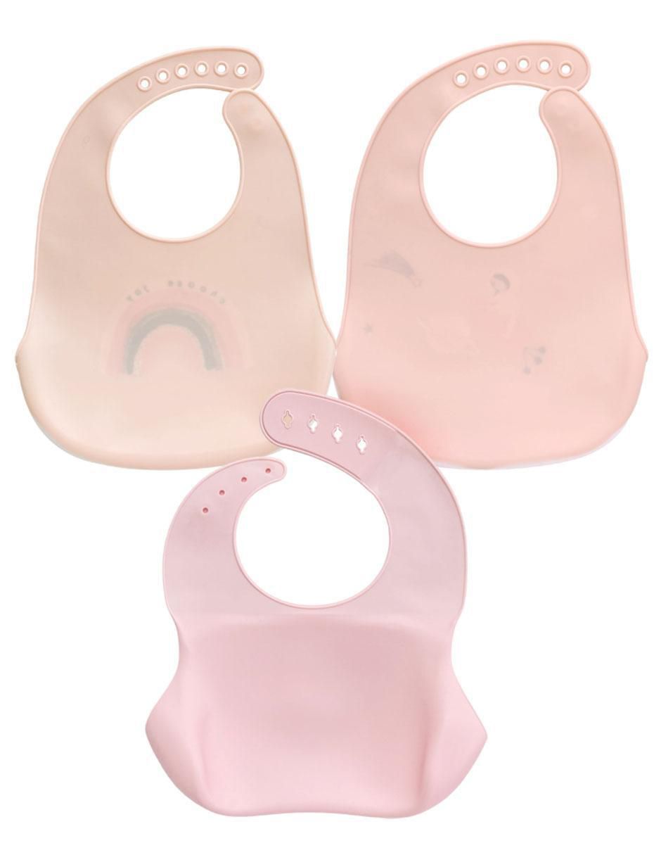 Set babero estampado de silicón 3 piezas 5