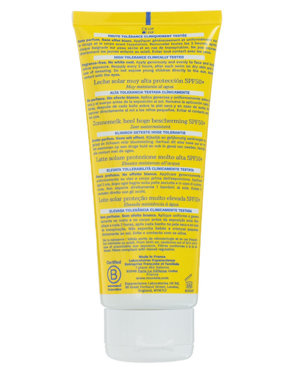 Protector solar FPS 50 Mustela 100 ml