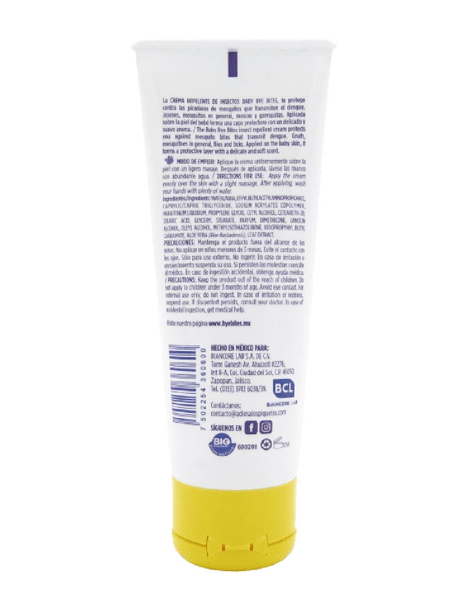 Crema repelente para bebé 75 ml Crema repelente para bebé 75 ml