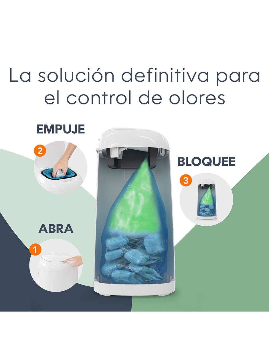 Bote para pañales Classic de plástico 8