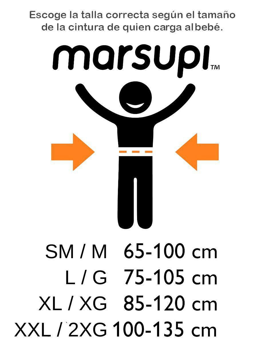 Fular Marsupi para bebé de hasta 15 kg
