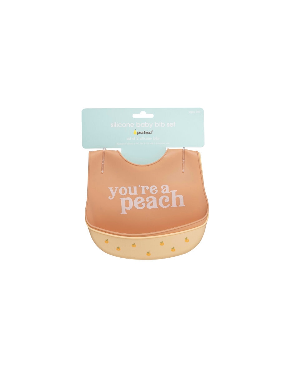 Set de baberos Pearhead de silicón