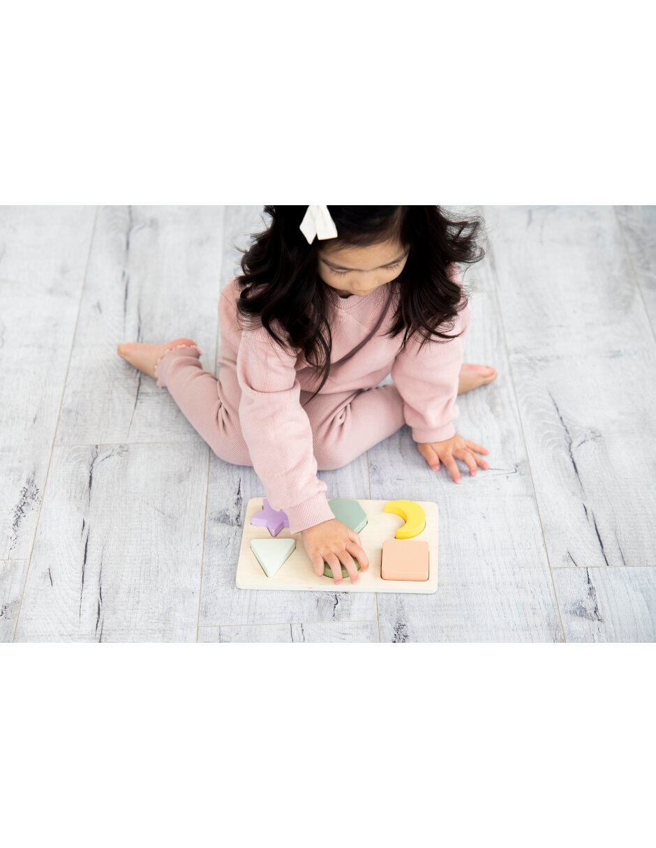 Rompecabezas de Figuras de Madera Pearhead juego didáctico infantil unisex