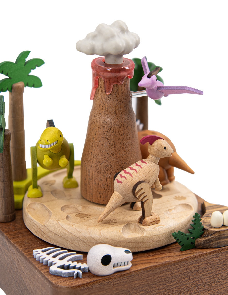 Caja musical Wooderful Life Dinosaurios Volcán