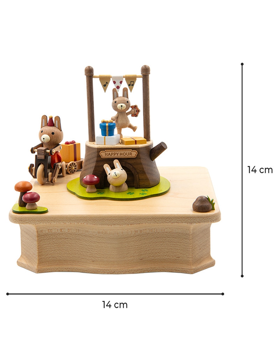 Caja musical Wooderful Life Conejo Triciclo