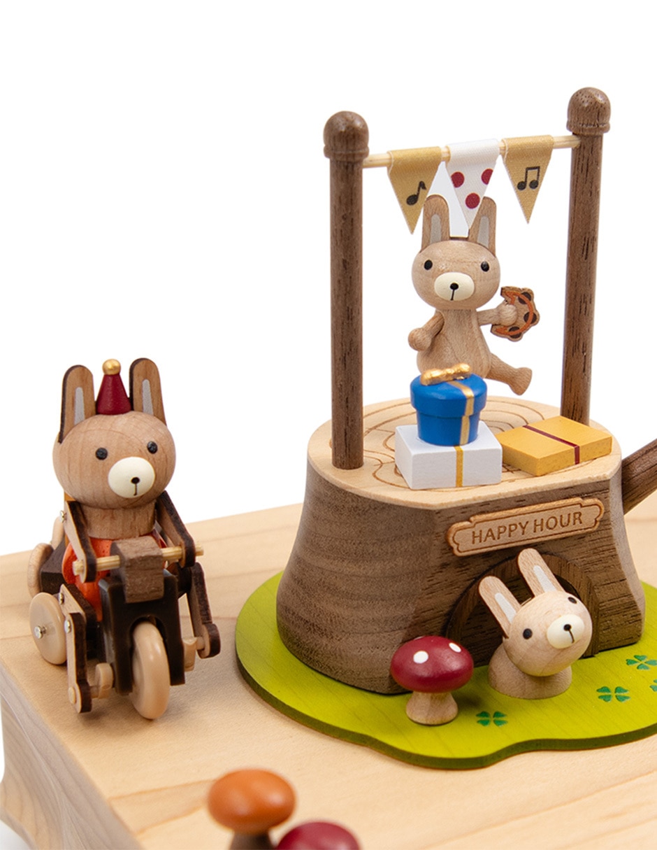 Caja musical Wooderful Life Conejo Triciclo