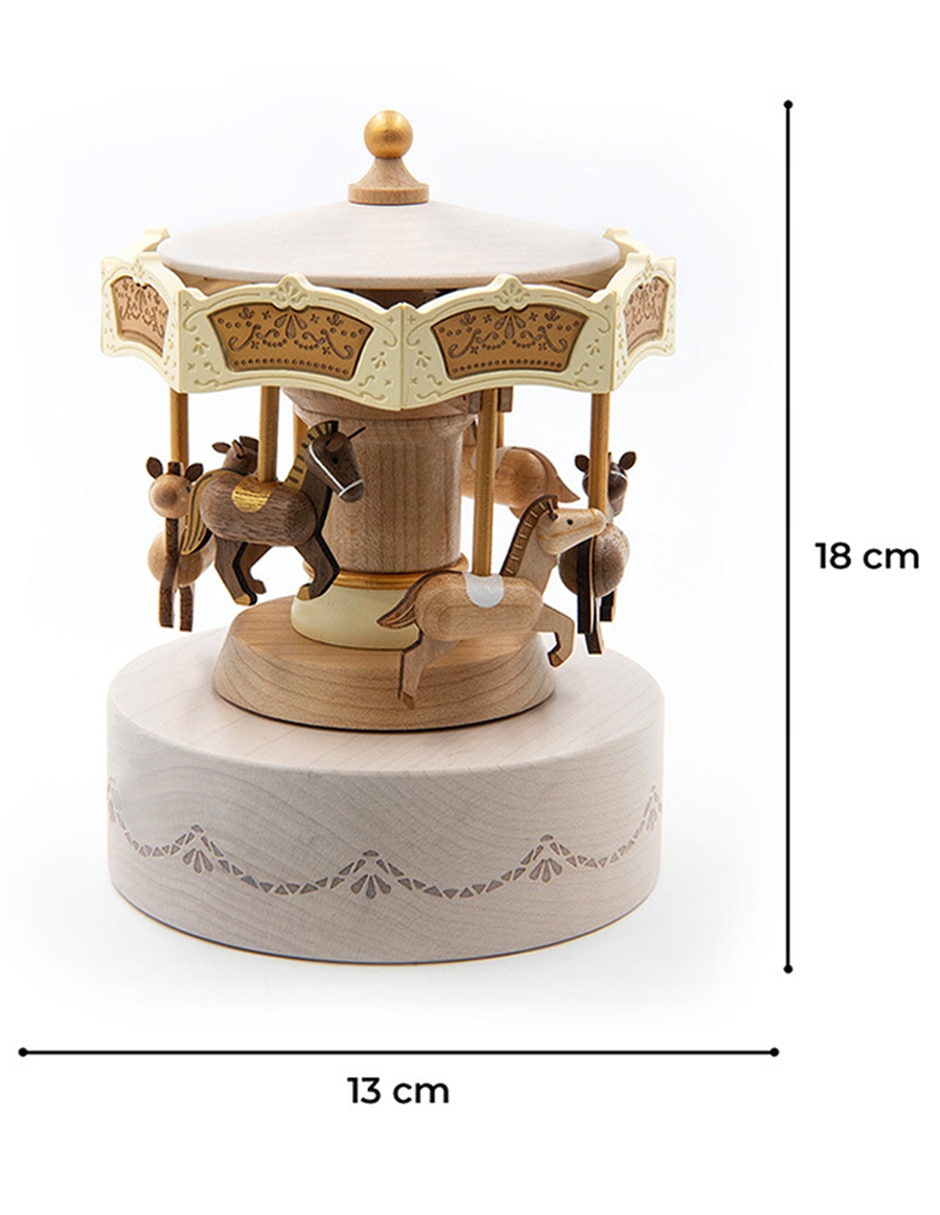 Caja musical Wooderful Life Carrusel Caballitos