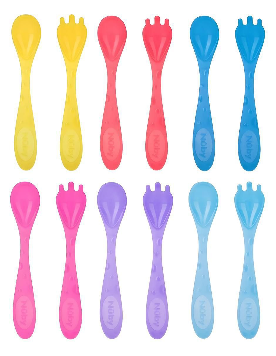 Set cubiertos de plástico 12 piezas 1