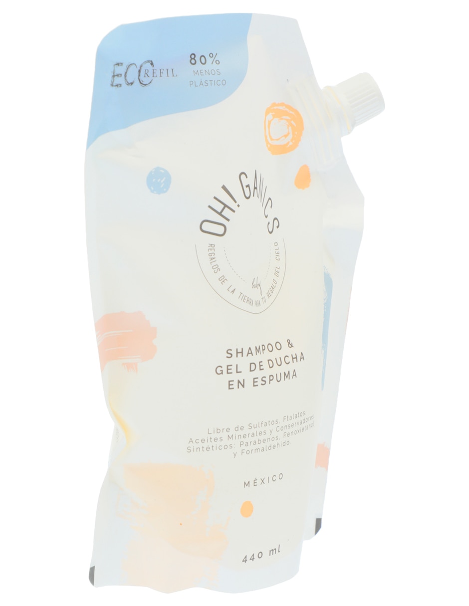 Shampoo hidratante para cabello Oh! Ganics 440 ml
