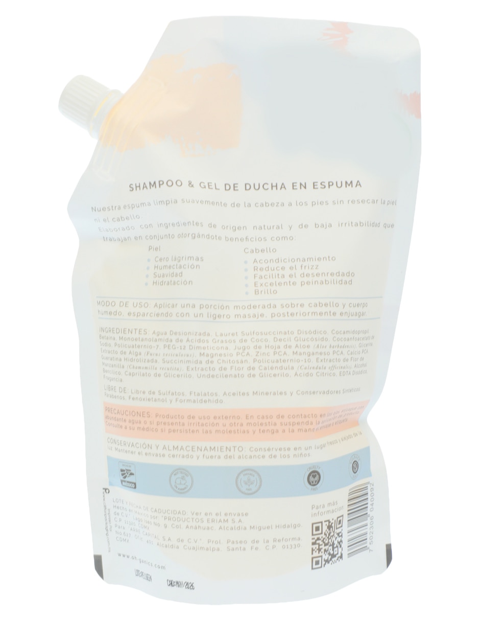 Shampoo hidratante para cabello 440 ml Shampoo hidratante para cabello 440 ml