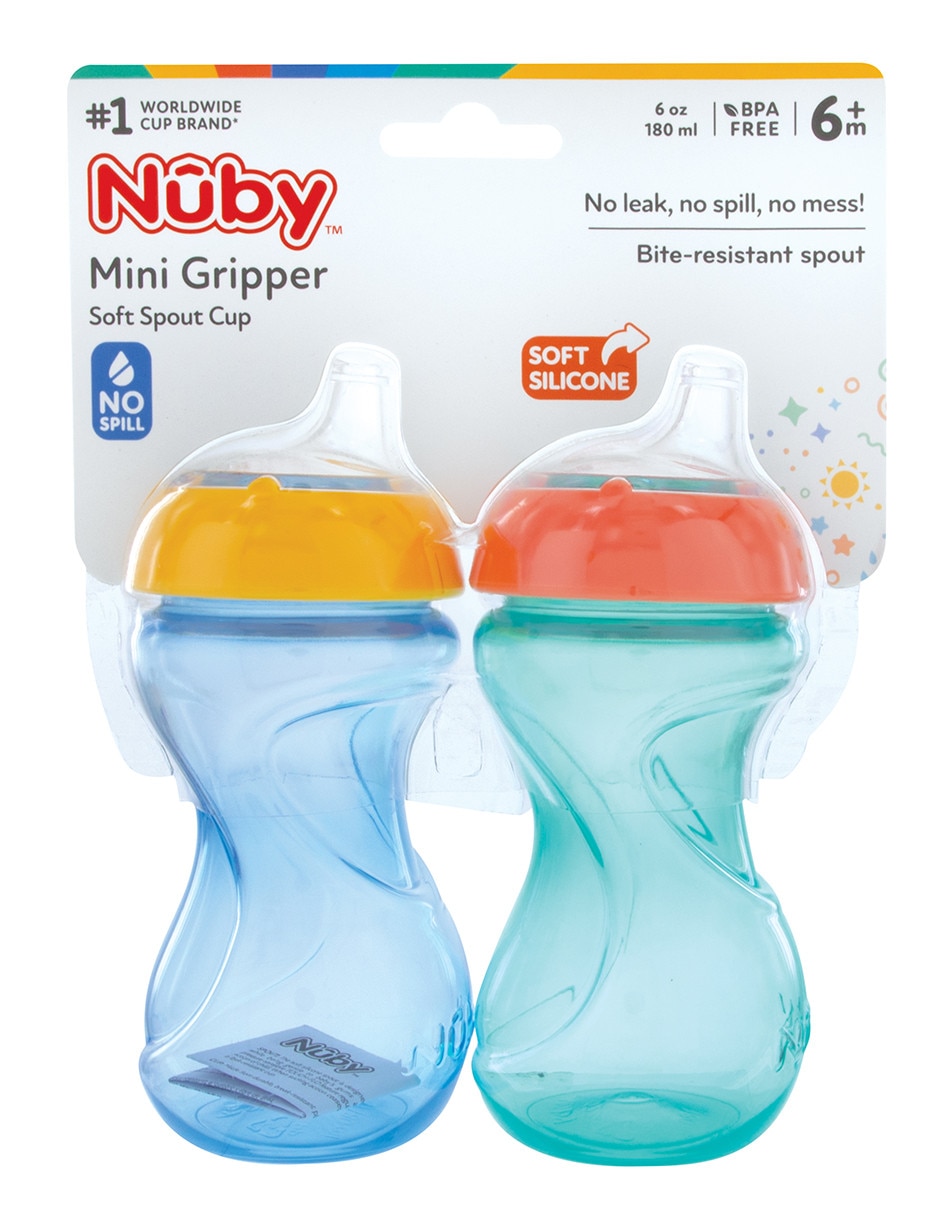 Set vaso entrenador Nuby con 2 piezas