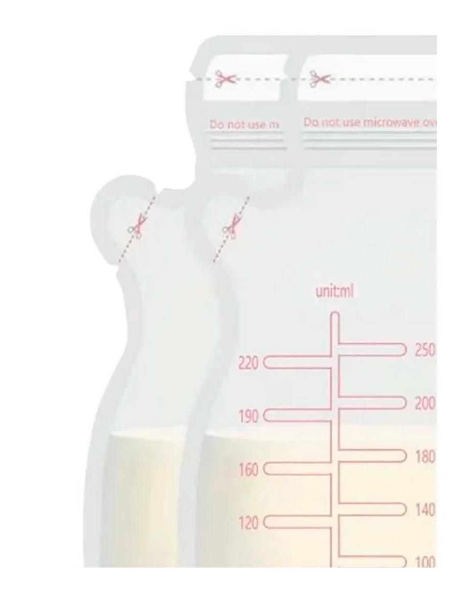 Bolsa almacenadora para leche 250 ml 2