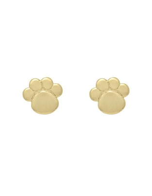 Broqueles de oro amarillo 14 K con acabado brillante