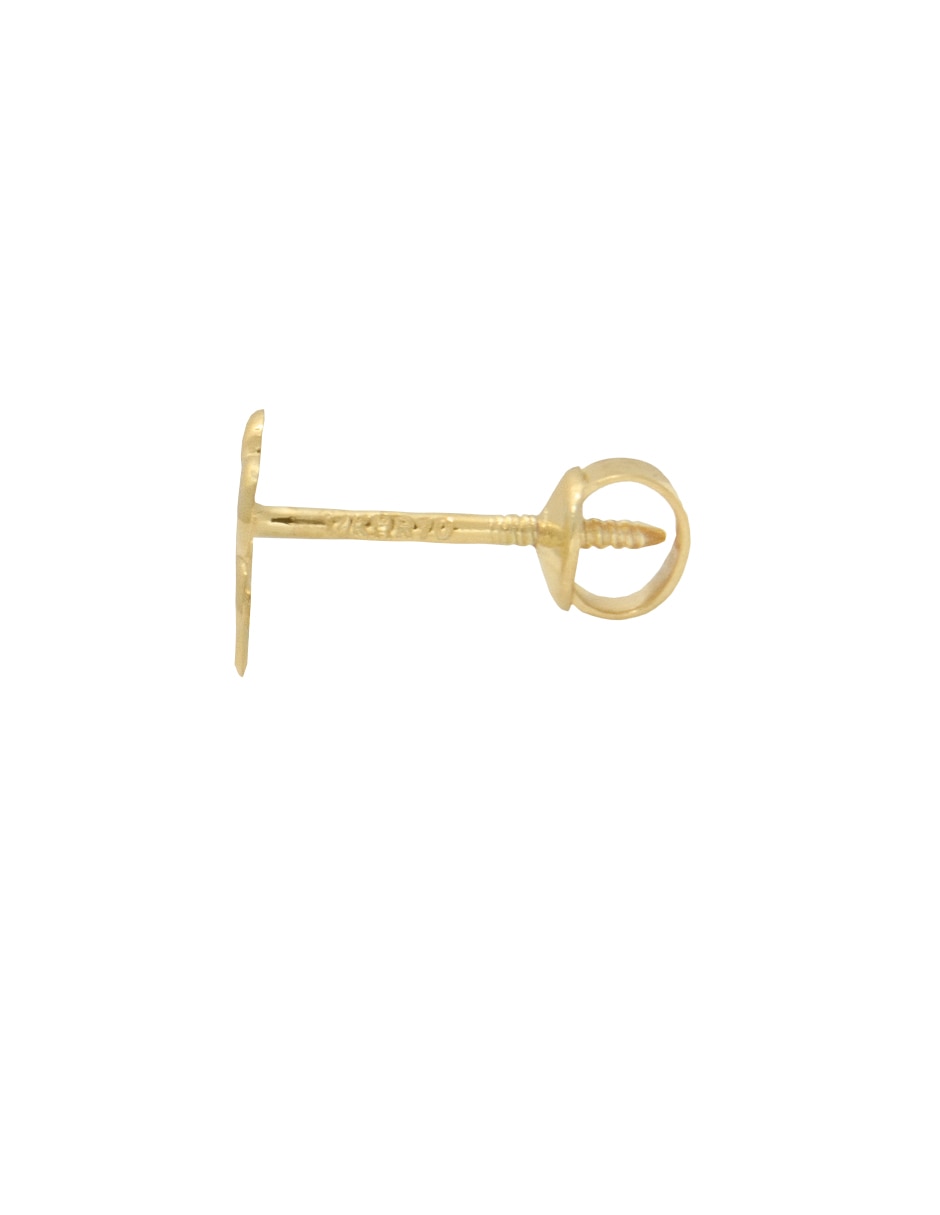 Broqueles de oro amarillo 14 K con acabado brillante 2
