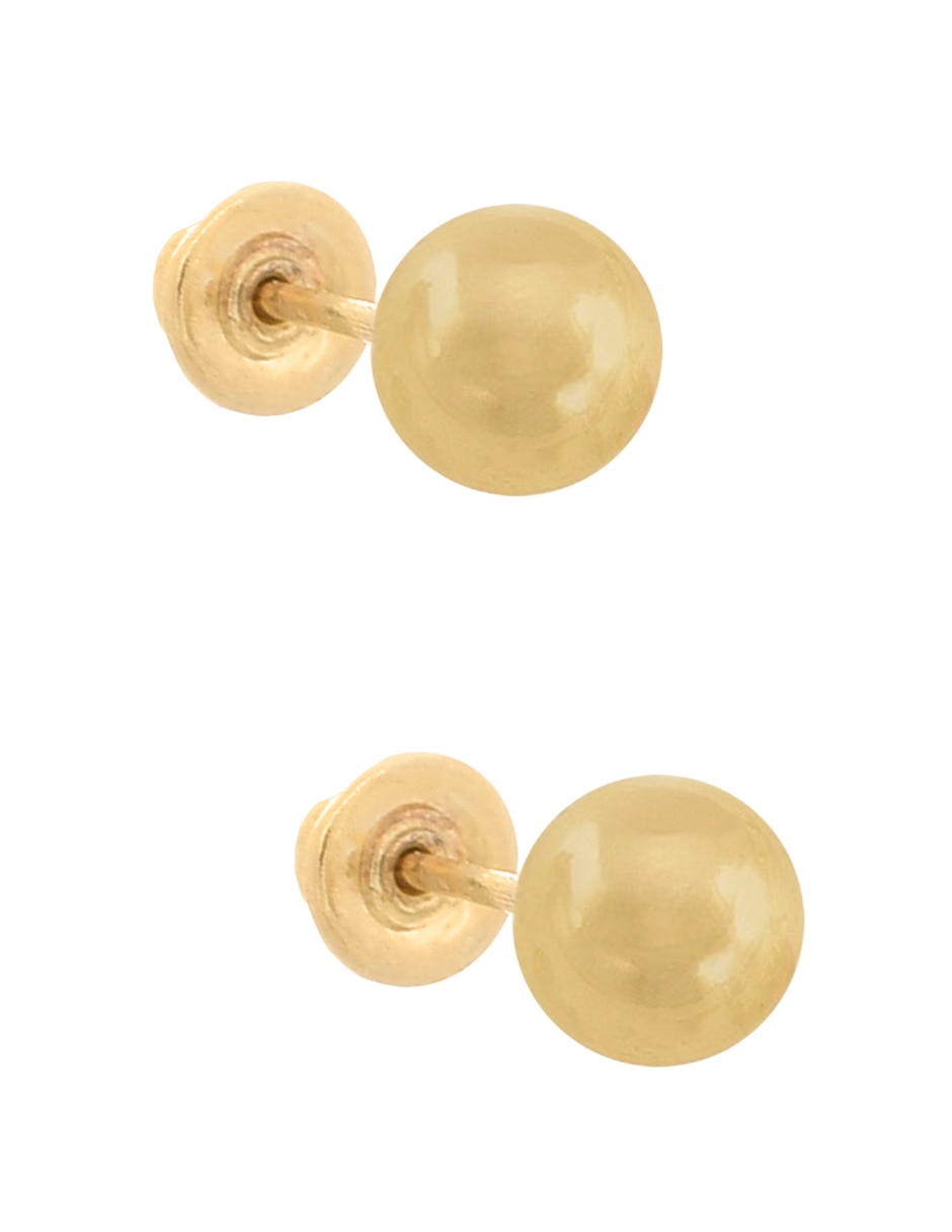 Broqueles de esfera de oro con acabado brillante Broqueles de esfera de oro con acabado brillante