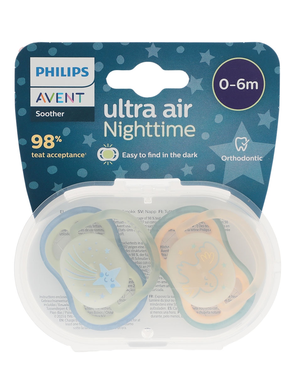 Juego de chupones Ultra Air Nighttime