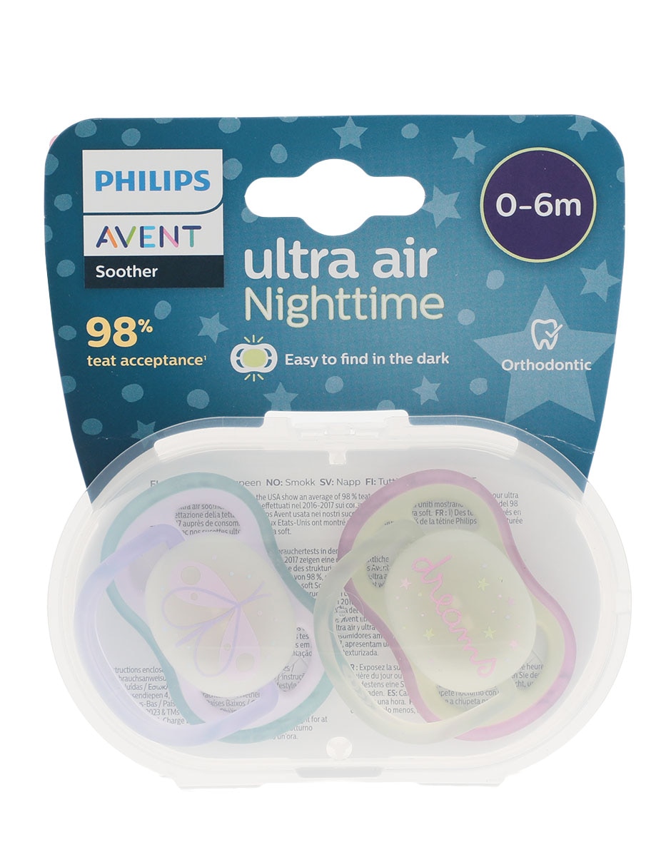 Juego de chupones Ultra Air Nighttime Juego de chupones Ultra Air Nighttime